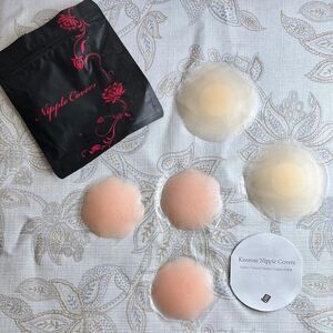 Nipleless NEW Covers Nipple Sexy Invisible Silicone Pasties  2 Sets + One NEW